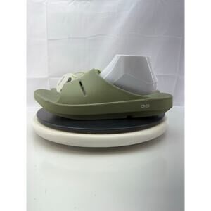 OOFOS OOahh Recovery Slide Mens Size 14 Sage Green Slip On Comfort Sandals NEW